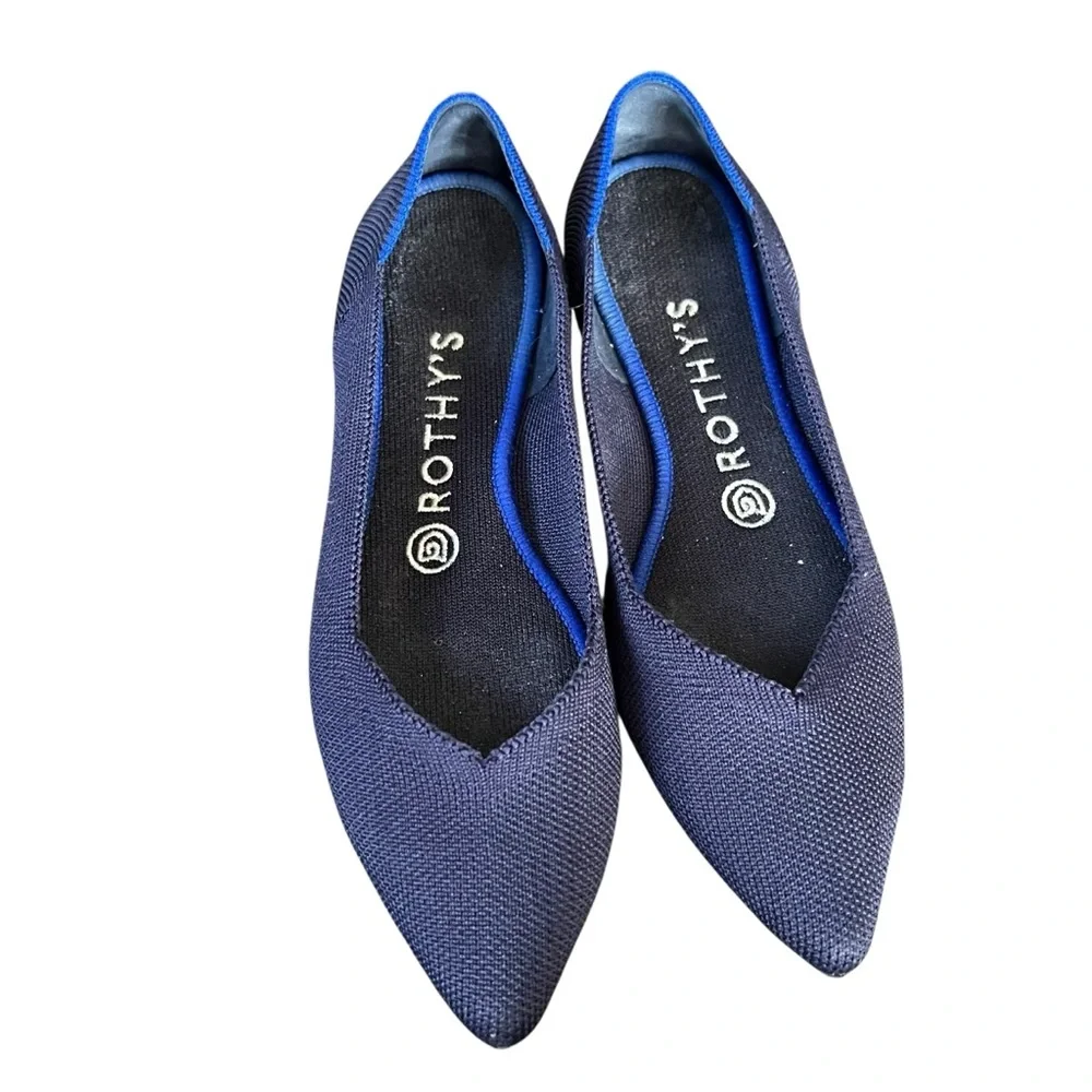 Rothy's Women's Navy Blue Pointed Flats